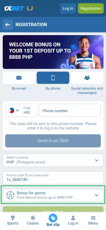 Indicate your preferred welcome bonus