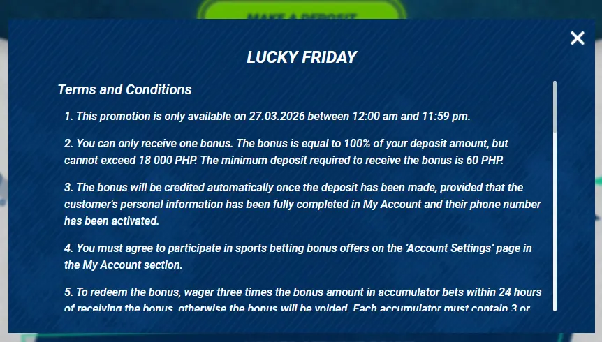 1xBet Lucky Friday